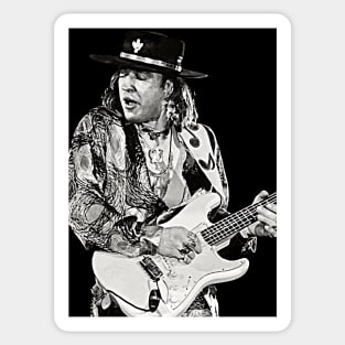 Stevie Art Print Blues Rock Texas Blues Rock Icons Sticker